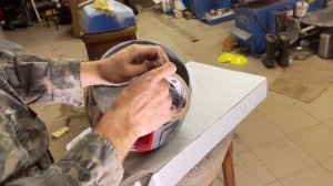 Разборка и покраска в кенди шлема BELL M1