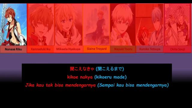 Kyoumei Shinka (共鳴 進 歌) - Okita Souji  Feat Riku, Mikaela, Iku, Slaine, Tetsduya & Nayuki.