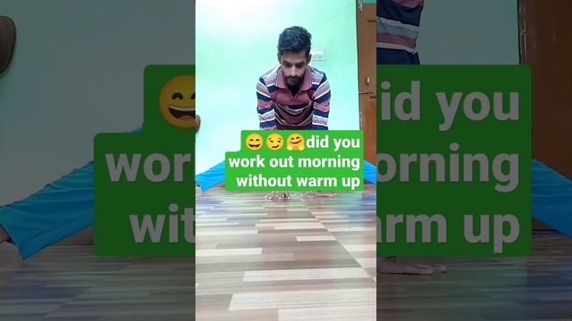 ??? did you work out morning without warm up? #shortvideo #warmup #morningworkin #viralvideo