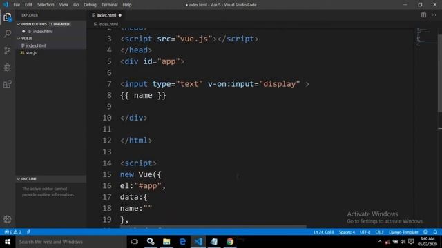 VueJS 2 Series including Router & Vuex || Two way Data Binding using v-model directive || Part-12