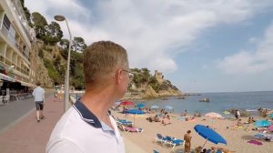 Испания. Льорет-де-Мар. Hotel GHT Aquarium & SPA. Прогулка по набережной...07.2019 год-ч.3.