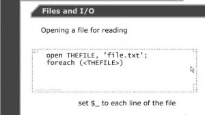 VTC Player   Perl Fundamentals, Reading from a file