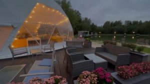 Ресторан Купол в загородном отеле New Riga Village & Boho Glamp на Новой Риге Истра