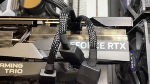 Установка MSI RTX 4080 Gaming X Trio в NZXT H500 с водянкой NZXT Kraken X62