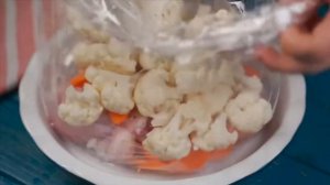 Самые простые рецепты - Курица с цветной капустой в рукаве