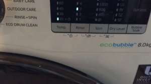 samsung eco bubble WD80J5410AW washer dryer white