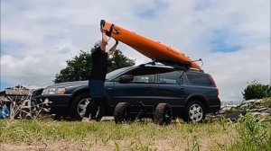 How I put my kayak on the car roof