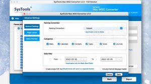 Mac MSG Converter - An Utility to Convert Mac MSG File to Various File Formats