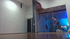 Крутки на динамике. Pole dance by Olesya