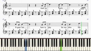 Mitski - Class of 2013 - Piano Tutorial + SHEET MUSIC