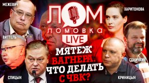 Мятеж Вагнера/ Что делать с ЧВК?/ Ломовка Live 21 выпуск