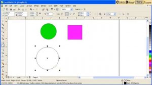 Creating a perfect circle and square in CorelDraw