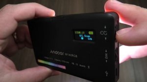 МОЩНЫЙ портативный LED свет Andoer W140 RGB CRI95 ► первое впечатление