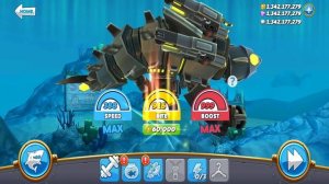 Hungry Shark World - Enemy Mecha Sharkjira Godzilla Unlocked Update - All 34 Sharks Android Gamepla
