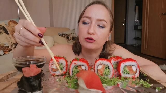 Мукбанг / Как ПРАВИЛЬНО ВОСПИТЫВАТЬ детей / РОЛЛЫ, СУШИ, ГУНКАНИЫ смотреть онлайн