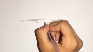 AWM gun drawing easy step by step | How to draw awm gun