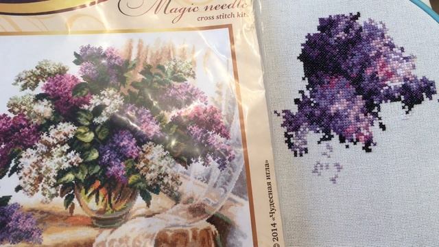 ВЫШИВАЛЬНАЯ НЕДЕЛЯ #34/ Аромат сирени от Чудесной иглы , #dimensions смотреть онлайн
