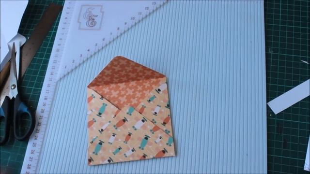 Конверт бумажный для скрапбукинга. Декор своими руками..mp4 смотреть онлайн