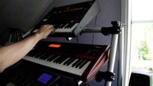 Korg Arp Odyssey Ambient song Gas Giants 4.8.2018 with Korg Karma