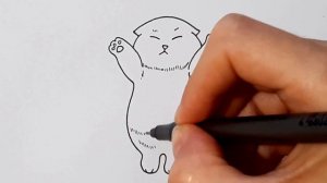 Как нарисовать ОЧЕНЬ МИЛОГО КОТИКА/How to draw a VERY CUTE CAT