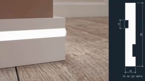 Плинтус МДФ. LED/ Обрамление пола.С подсветкой.