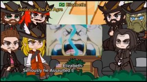 Pirates of Caribbean React to Zoro || One Piece React || TikTok Edits || Gacha React