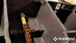модель корабля броненосца из пластилина