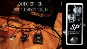 XOTIC SP Compressor vs TC Electronic SpectraComp (for bass players)