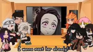 ° | Past Hashiras Reacts To Nezuko&Muinezu | Demon Slayer | Gacha Art | Repost | °