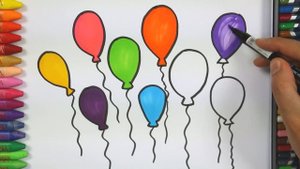 Как рисовать воздушные шары - Как рисовать и цвет