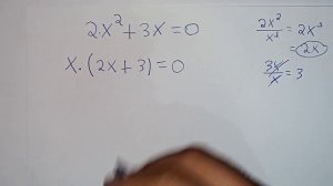 ?Consegue resolver? 2x²+3x=0