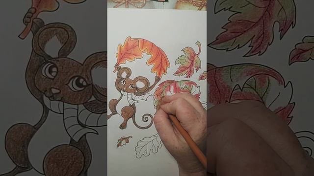 50 Autumn Miniatures by Kameliya Angelkova speed coloring. смотреть онлайн