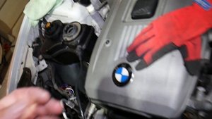 BMW E60 E61 COOLANT TEMPERATURE SENSOR LOCATION REPLACEMENT 523i 525i 528i 530i 535i