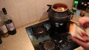 Гречка "по охотничьи" в афганском казане