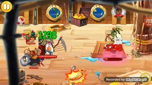 Angry birds epic: Прохождение самого сложного босса свина посейдона.