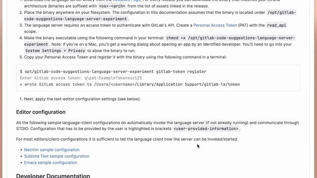 Configuring GitLab's Code Suggestions on Sublime Text