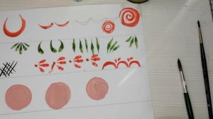 ИЗО.5 КЛАСС. Элементы городецкий росписи.