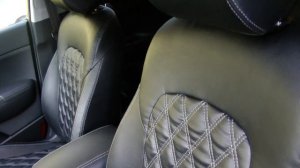 Авточехлы из экокожи для Киа Спортейдж 4 поколение Ромб Установка