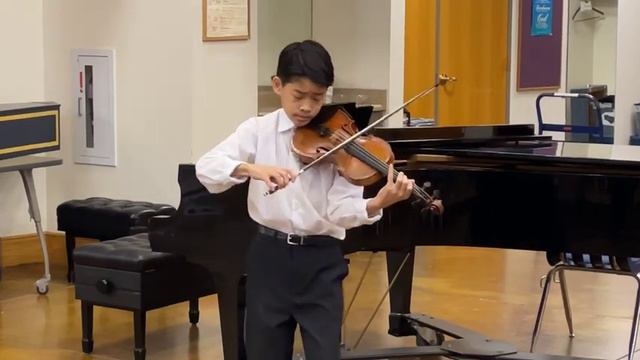 Ysaye Violin Sonata No. 3 Ballade - Joshua Lee 13 yrs