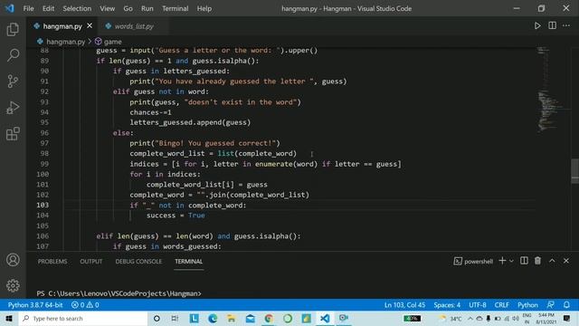 Hangman Game In Python | Build A Simple Hangman Game In Python In Under 10 Minutes | Python Project