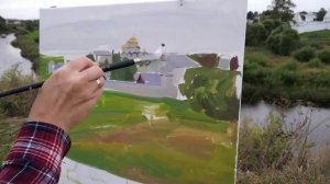 Пейзаж маслом на пленэре / Живопись Виктории Харченко