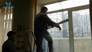 Установка горизонтальных жалюзи