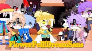 Sans AU reacts to Dream Sans AU [ Sans AU x Dream AU ] [ lazy ] ( my hand hurt ;-; )