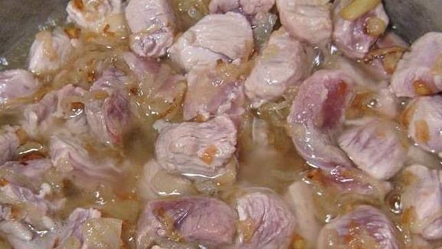 Плов из свинины в казане