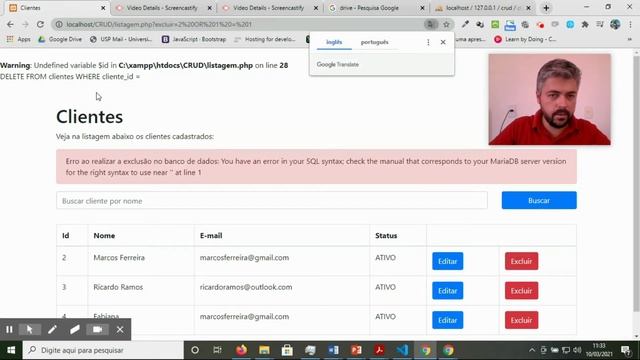 Aula 12 - Banco de Dados em PHP - Parte 02 смотреть онлайн