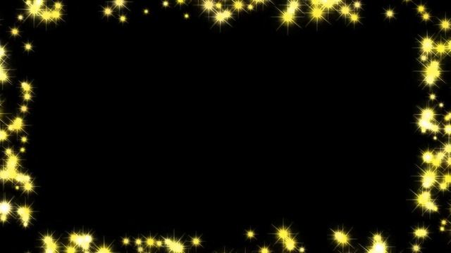 Блески рамка на черном фоне - футажи для видеомонтажа. | Бесплатные футажи для монтажа
