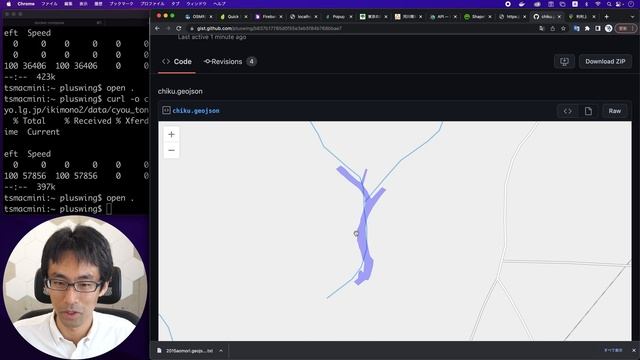 [地図アプリ] #56 シェープファイルをgeojsonにして地図上にプロットして確認してみる回 смотреть онлайн