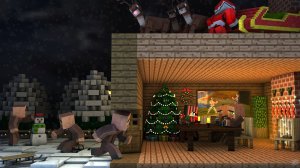 НОВЫЙ ГОД В НАШЕЙ ДЕРЕВНЕ 100% ЧИТЕРСКИЙ ТРОЛЛИНГ ГРИФЕРСКАЯ ЛОВУШКА MINECRAFT