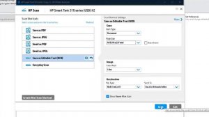 HP Smart Tank 515 how to scan OCR