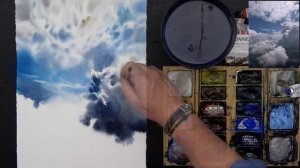 #217 Travel by art, Ep. 84: Clouds (Watercolor Landscape Tutorial)